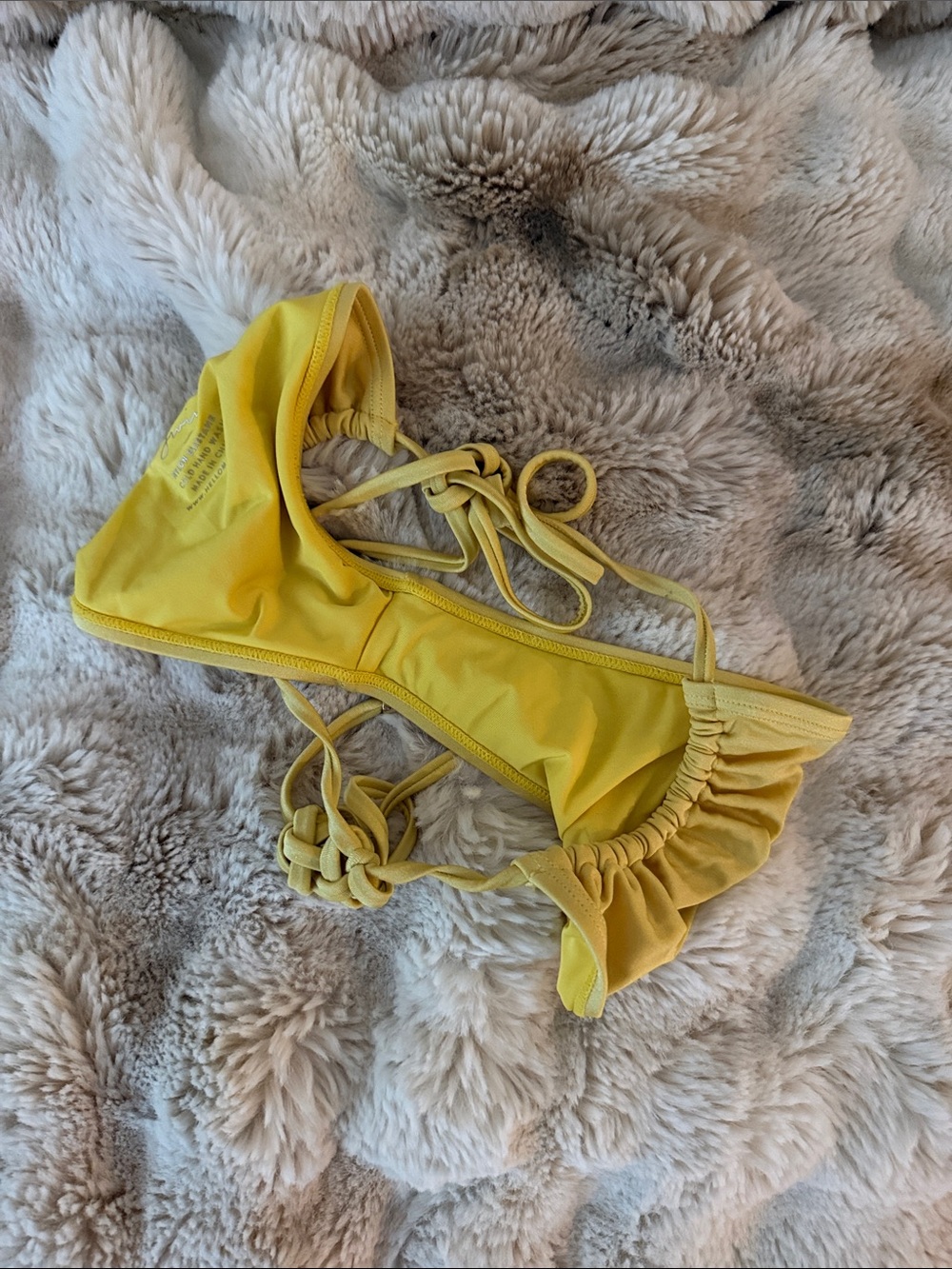 Hello Molly Yellow Tie Swim bottoms - Picture 4 of 4